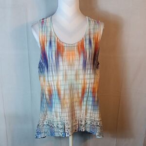 Live And Let Live Split Back Sleeveless Women's Top